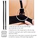 40 Pieces Swimsuit Bra Hooks Bra Strap Hook Replacement Bra Strap Slide Hook Metal for Swimsuit Tops and Lingerie, 2 Sizes (18 mm, 25 mm, Black, Silver)