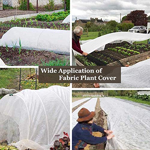 LMHOME Plant Covers Freeze Protection 0.9oz 8Ft x 24Ft Rectangle
