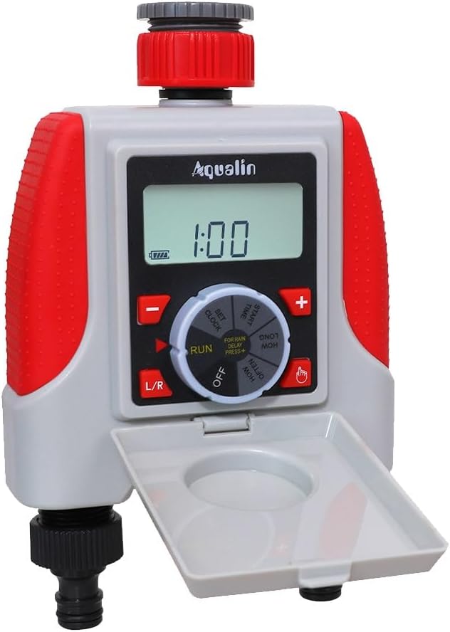 Aqualin Water Sprinkler Timer 2 Outlets Garden Irrigation Controller