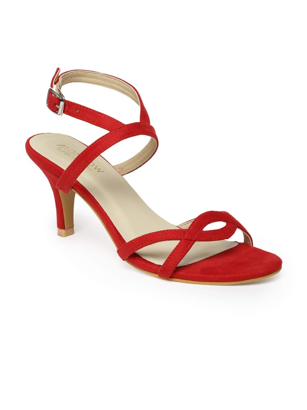 sandals footwear on Buy Monrow Red Kitten Heel Ankle Strap Sandals Sandal Ankle Strap Sandal Footwear At Amazon In