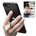 iPhone 8 Plus Case, iPhone 7 Plus Semi-Transparent Case with Ring Holder Kickstand Built-in Metal Sheet Work with Magnetic Car Mount Ultra-Slim Cover Case for iPhone 8 Plus 5.5 inch - Clear Black