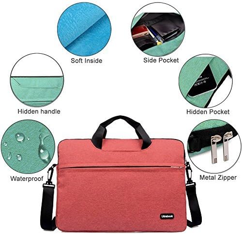 Kitron Denim Fabric 12.9 13-13.3 Inch Laptop/Notebook Computer/MacBook/ MacBook Pro/MacBook Air Sleeve Briefcase Laptop Shockproof WaterResistant Case Computer Shoulder Bag