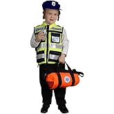Dress Up America EMT Costume for Kids - Authentic Hatzolah Paramedic Costume for Boys and Girls - Vest and Cap Included