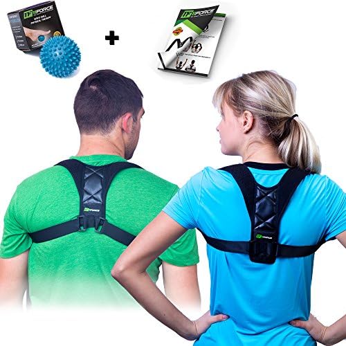 11FORCE Kyphosis Back Brace Posture Corrector for Men and Women, Clavicle High Brace for Lumbar Support, Back and Outback Pain Relief Correction