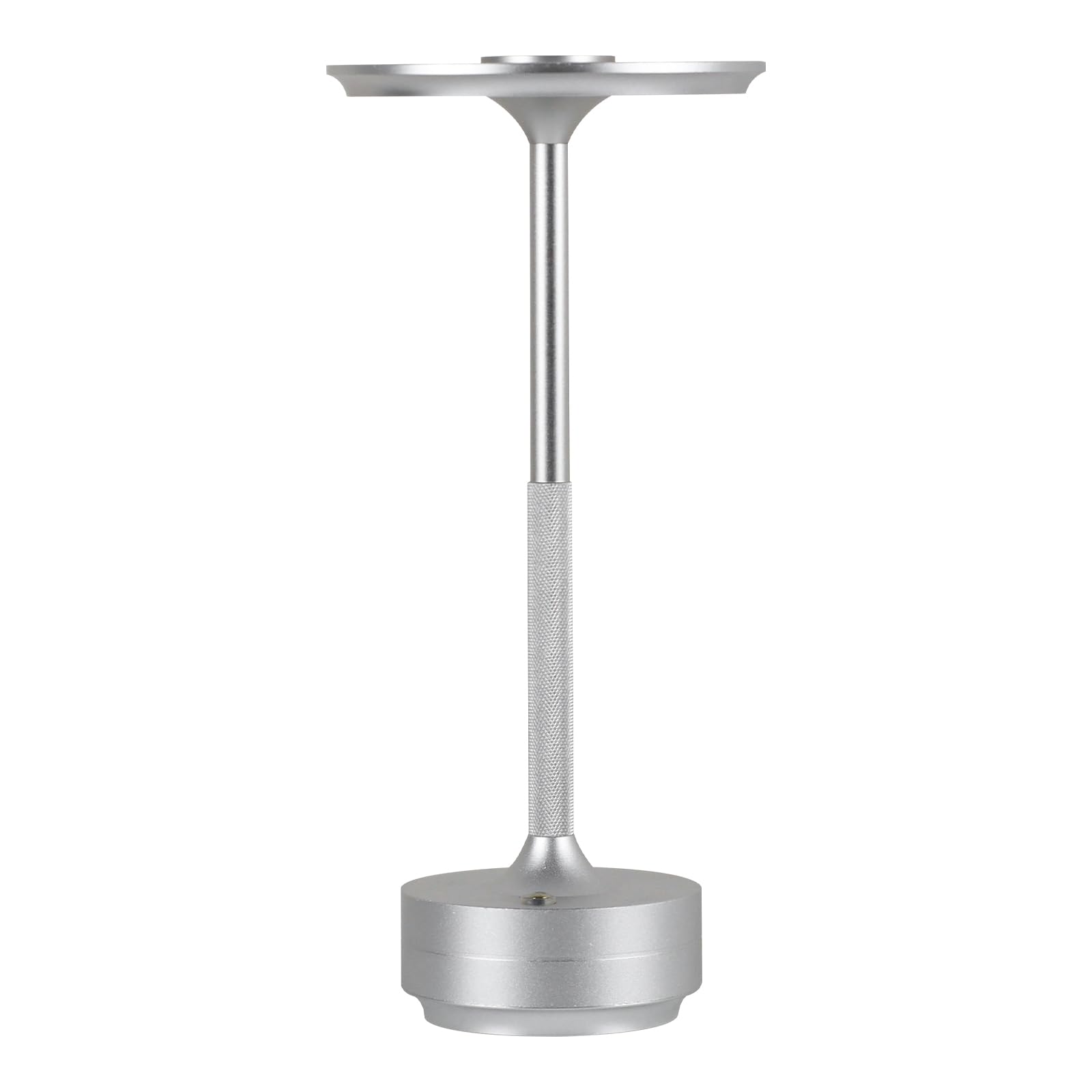 Photo 1 of Cordless Table Lamp,LED Rechargeable Desk Light,3 Color Dimming Portable Battery Lamp,Stepless 5000mAh Waterproof Table Light with Memory Function,for Indoor/Outdoor/Dinner/Patio/Restaurant(Silver)