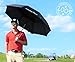 Athletico 68 inch Automatic Open Golf Umbrella - Extra Large Double Canopy Umbrella is Windproof and Waterproof - Features Ergonomic Rubber Handle