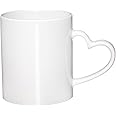 CRUMANCY 11oz White Coffee Mug, Lightweight Bright Porcelain Tea Cups with Handle, Elegant and Classic Ceramic Coffee Cups for Tea, Hot Cocoa, Milk Machine Washable