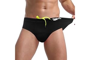 SEXY CODE 1701 Men's Athletic Swim Briefs Compression Fit Quick Dry Training Swimsuit with Drawstring for Swimming and Racing