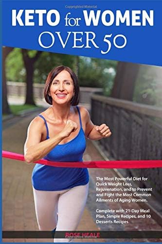 Keto for Women Over 50: The Most Powerful Diet for Quick Weight Loss, Rejuvenation, and to Prevent and Fight the Most Common Ailments of Aging Women. 21-Day Meal Plan,Simple Recipes+10 Desserts Preps