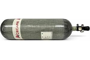 Acecare 6.8L 414ci Carbon Fiber PCP Air Tank with Regulator, 4500 PSI High Pressure Paintball Cylinder, M18×1.5 Thread, 6000 