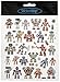 Tattoo King SK129MC-4289 Multicolored Sticker, Robots
