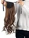 Drawstring Ponytail Extensions One Piece Tie Up Ponytail Clip in Hair Extensions Hairpiece Binding Pony Tail Extension for Girl Lady Woman light brown