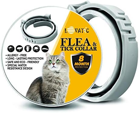 GOTTARD Flea Collar for Cats - Adjustable, Hypoallergenic Cat Collar - Waterproof and Durable Cat Flea Treatment - 100% Natural Flea Collar for Cats