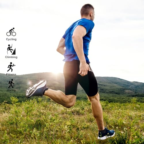 SockWaddles Running Socks Cushioned Ankle Trainer Socks for Men Women Cotton Low Cut Breathable Athletic Sports Socks (6/10 Pairs)