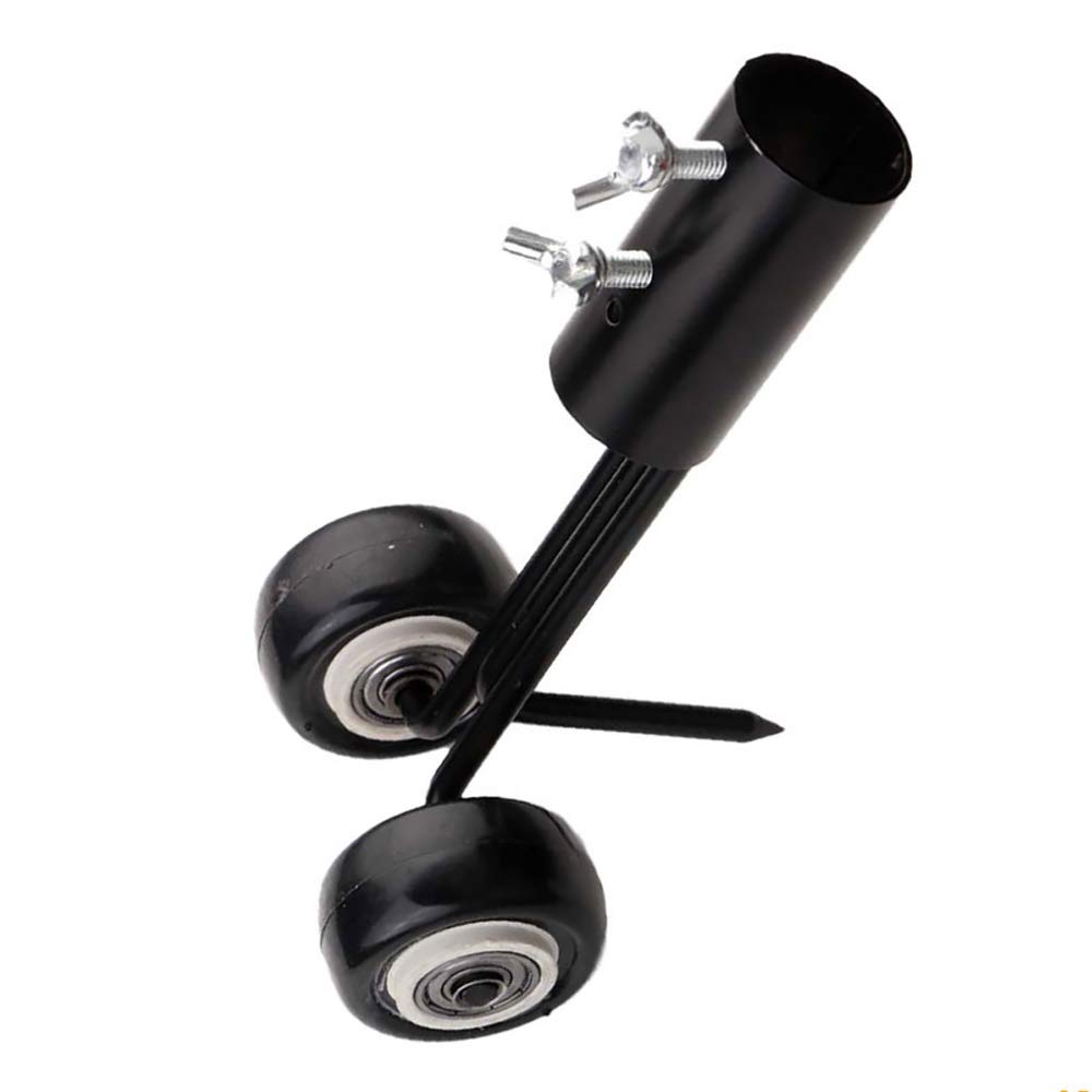 TopHomer Weeds Snatcher, 2-in-1 Manual Weeders With Wheels, Weed Puller Crevice and Crack Weeding Tool, for Garden, Patio, Driveway (Black)