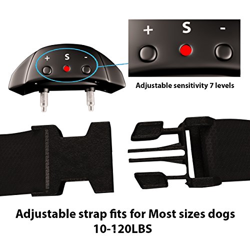 [NEWEST 2018] Bark Collar - Smart Detection Chip for Fast No-Bark Training - Dual Stop Anti-Barking Mode: Beep/Vibration, Shock for Small, Medium, Large Dogs - IPx6 - No Bark Safe (1) - Thumbnail 3