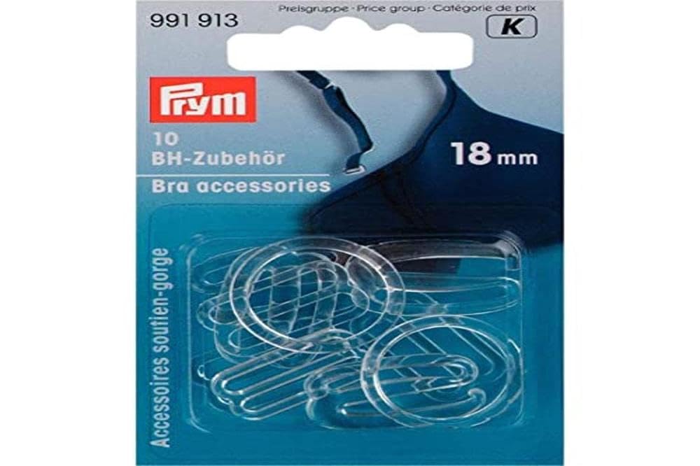 Prym - Prym Plastic Transparent (18mm) Bra Accessories - 1 Unit — image 1