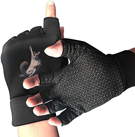 CITTS Purple Starlight Unicorn Girl Unisex Womens Mens Outdoor Light Anti-skid Half-finger Gloves