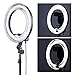 Neewer Camera Photo Video 14 inches/36 centimeters Outer 10 inches/25 centimeters Inner Ring Fluorescent Flash Light for Portrait,Photography and YouTube Vine Video Shooting,50W(400W Equivalent) 5500K