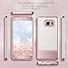 Case for Galaxy Note 5, Phone Case for Galaxy Note 5, BENTOBEN Bling Glitter Chrome Stripe Design Hybrid TPU PC Dual Layer Shockproof Slim Protective Phone Case Cover for Samsung Galaxy Note 5 Cute Ro