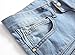 NITAGUT Men's Ripped Slim Straight fit Biker Jeans with Zipper Deco (36Wx32L, Vintage Blue)