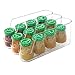 mDesign Plastic Dispenser Holder Bin Storage Organizer for organizing Infant Baby Food Bottle Juice Pouches Packets Containers Jars in Kitchen Cabinet Pantry, Nursery - Set of 2, Clear