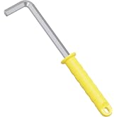 FOCMKEAS 14mm Hex Key Allen Wrench, CR-V | Internal Hexagonal Wrench, L Shaped Long Arm Repairing Tool with Plastic Handle