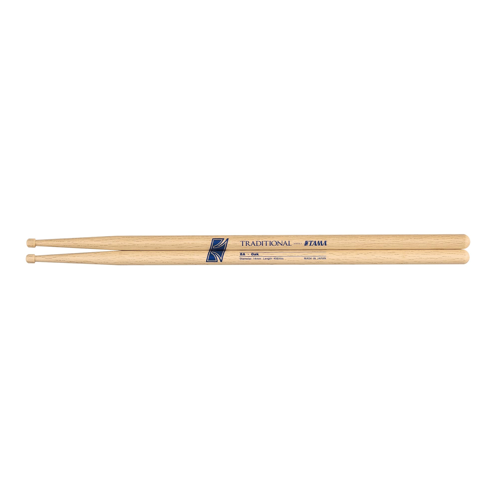 Pair of Tama TAMA-O8AW Drumsticks Oak (406mm Long 14mm Diameter)