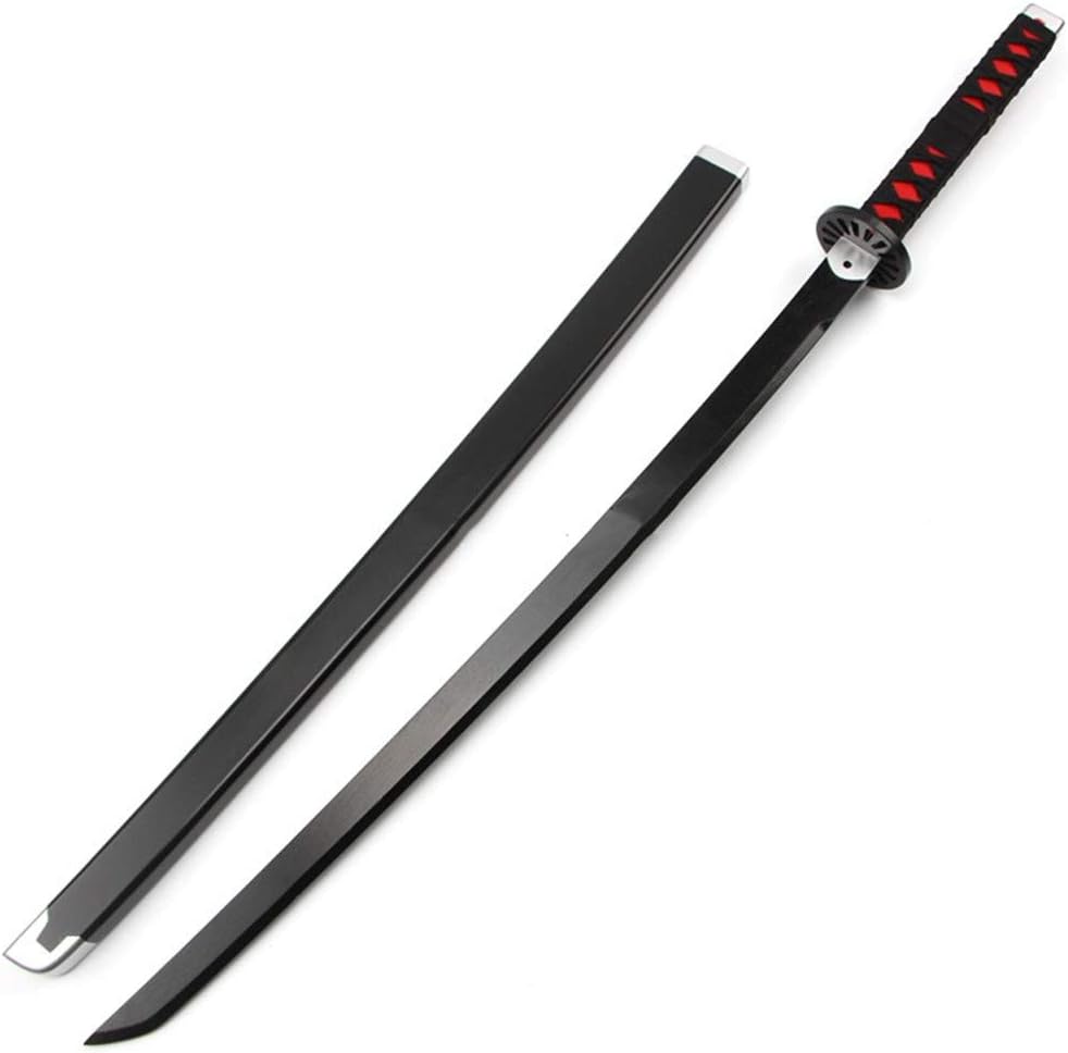 Anime Demon Slayer: Kimetsu No Yaiba Cosplay Props Tanjirou Kamado Wooden Sword Weapons Prop for Comic Party Halloween Cosplay