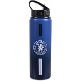 Chelsea F.C. Unisex Team Merchandise 750ml Aluminium Fade Bottle, White, One Size UK