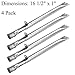 GASPRO Stainless Steel Pipe Tube Burner Replacement for BBQ Grillwareand, Broilmate, Charmglow, Master Forge, Perfect Flame Lowes, Presidents Choice, Sterling, Lowes Model Grills(16 1/2