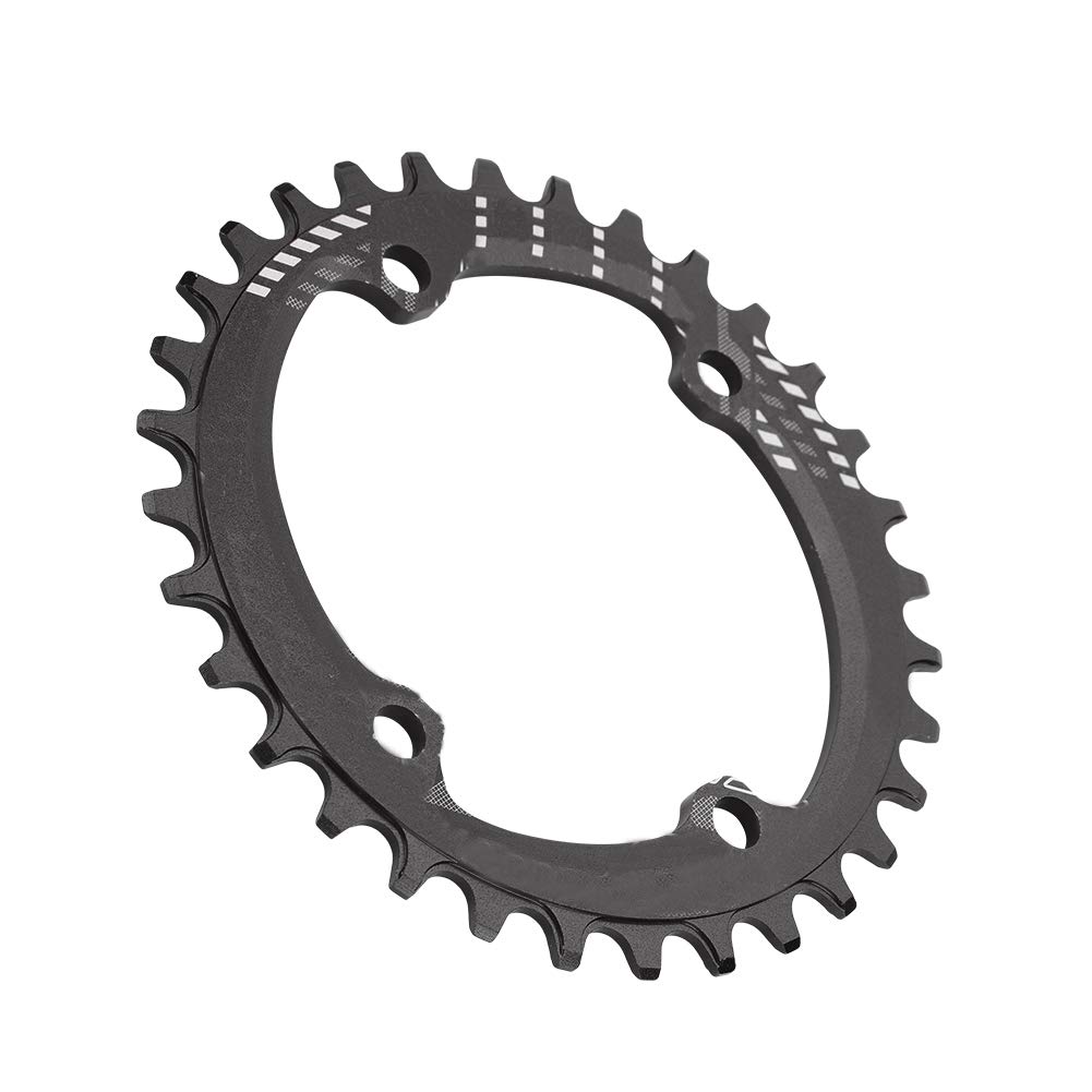 Alomejor Bike Chainring BCD 96MM Narrow Wide Chainring Single Chain Ring for M6000 M7000 M8000(32T-Black)