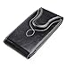iPhone 8 Plus Pouch Case, kiwitatá iPhone 7 Plus Leather Belt Holster Carrying Case with Round Metal Carabiner For iPhone 6 Plus 6S Plus ( Fits Phone with a case On) Black
