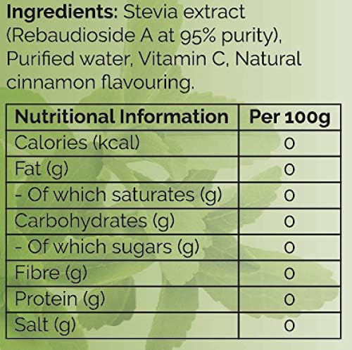 NKD Living Pure Stevia Liquid Drops 50ml (Cinnamon), 50 ml (Pack of 1) - Image 4