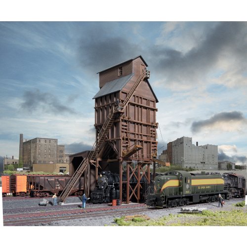 Walthers Cornerstone Series174 N Scale Wood Coaling Tower - Kit 3-5/8 x 2-1/4 x 6-1/2