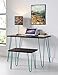 Ameriwood Home Owen Retro Desk, Espresso/Teal