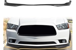 MODILOVER Front Bumper Lip Spoiler, Compatible with 2011-2014 Dodge Charger R/T, SXT, SE, Pursuit (Not Fit SRT), PU Unpainted RA Style Add-on Front Splitter Air Dam Chin Protector