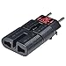 ROAD WARRIOR Travel Plug Adapter for Europe/UK/Australia/China/USA Outlet, Compact Lightweight Japan-Designed, RWG01BK