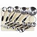 PLERISE Kitchen suit Stainless Steel Measuring Cups and Magnetic Measuring Spoons Set, Premium 11 Piece Set, 5 Measuring Cups & 6 Double Sided Stackable Magnetic Measuring Spoons