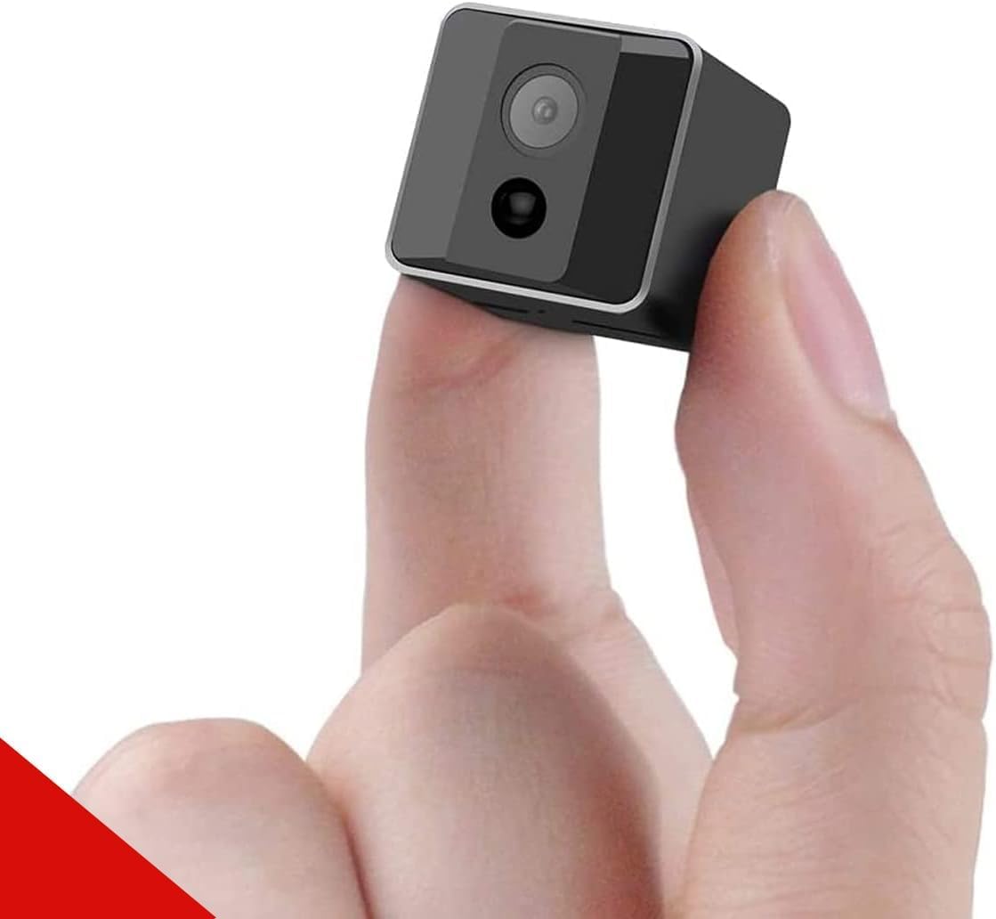 Photo 1 of HD 1080P Portable Small Nanny Cam with Night Vision,Wireless Mini Spy Camera Body Cam Surveillance Cameras for Home Security Indoor/Outdoor Small Security Camera No WiFi Needed