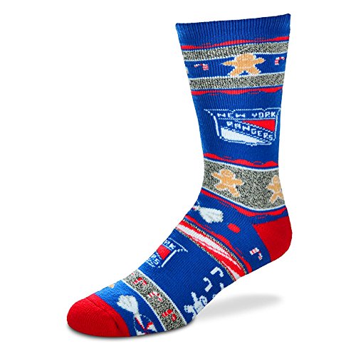 For Bare Feet New York Rangers Ugly Christmas Xmas Holiday Sports Socks