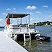 RecPro Marine Pontoon Boat Dock Heavy Duty Aluminum Removable Boarding Ladder (3-Step)