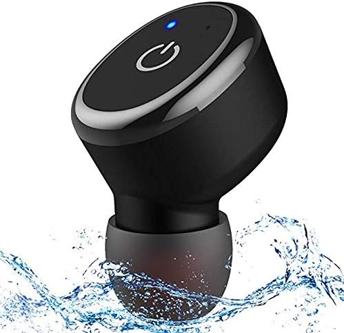 Shuua Waterproof Bluetooth Earphone, Mini Wireless Earphone with 6 Hour Play Time Car Headset Compatible with iPhone and Android Smartphones