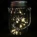 3 Pack - Mason Jar Lights with solar , LED Warm White Solar Fairy Lights, outdoor Solar String Lights of waterproof (Jars Not Included)