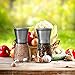 Huge Clearance Sale - Beautiful Set of Salt and Pepper Grinders. This Amazing Salt and Pepper Mill Set Has Adjustable Coarseness and Easy Refilling Mechanisms.