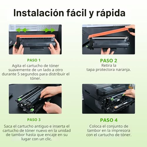 swiss toner TN2510XL Toner Compatible with Brother TN2510 TN-2510 TN-2510XL for Brother MFC-L2835DW HL-L2400DWE DCP-L2620DW DCP-L2627DW DCP-L2660DW MFC-L2835DW MFC-L2860DW MFC-L2827DW,1 Black