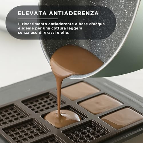 Frigideira de 24 cm com inscrição e tampa de Terapia de Cozinha