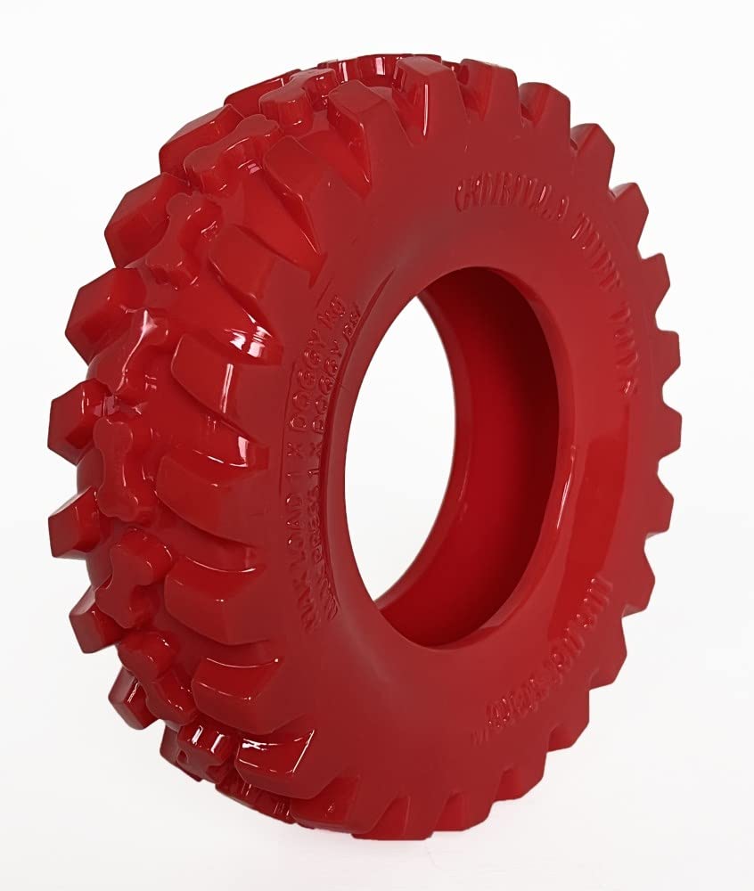 Pet Store The Gorilla Tuff Tyre Dog Toy – Pet Toy, Ideal For Throwing And Retrieval Interactive Games, Discourages Boredom, Help Satisfy Your Dogs Natural Urges To Chew, Emperor Red