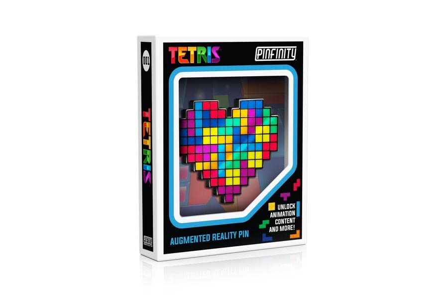 Tetris I Heart Tetris AR Pin