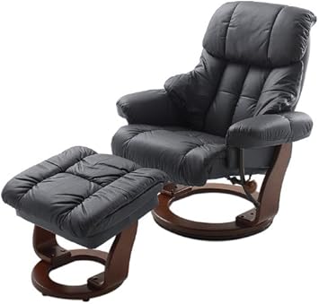 Robas Lund Leder Relaxsessel Tv Sessel Mit Hocker Bis 130 Kg Fernsehsessel Echtleder Schwarz Calgary Kunstleder Amazon De Kuche Haushalt